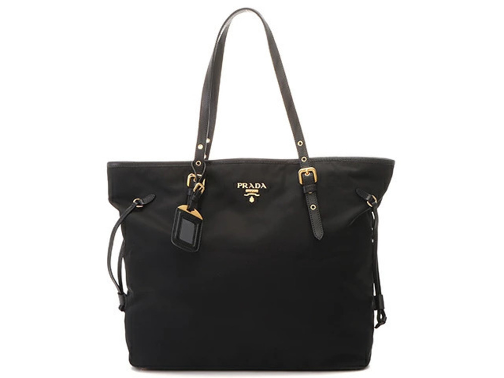 Prada Tote Tessuto Saffiano bag black calfskin